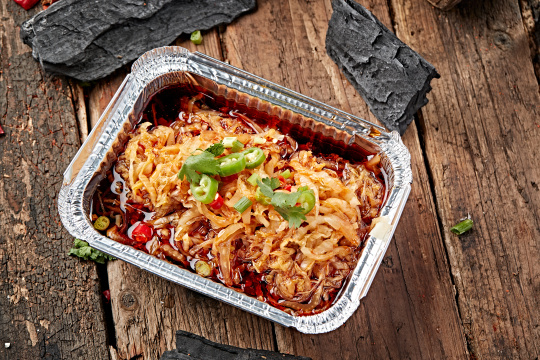 炭烤锡纸红油酸白菜