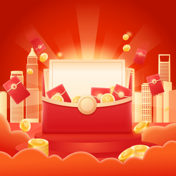 电商网购购物狂欢节促销活动矢量海报