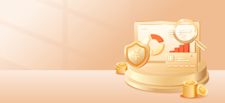 金融理财网络银行投资矢量插画海报