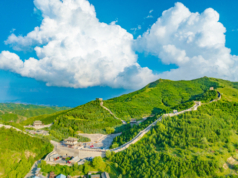 西省忻州市代县雁门关夏日晴天