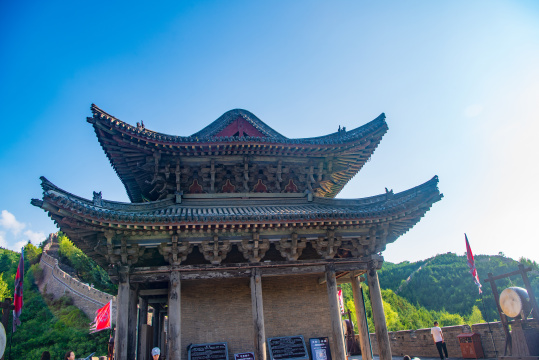 山西省忻州市代县雁门关夏日晴天午后