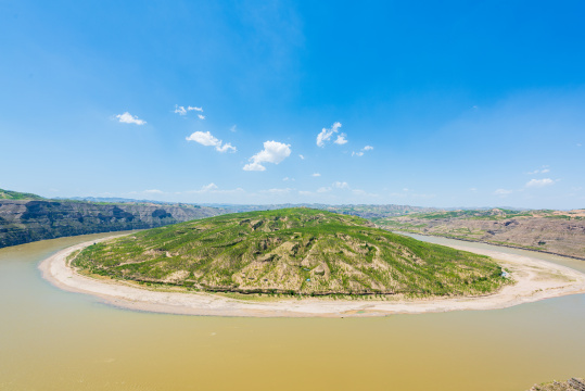 山西吕梁石楼县天下黄河第一湾