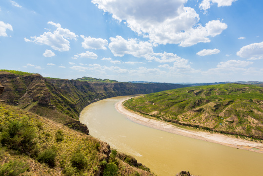 山西吕梁石楼县天下黄河第一湾