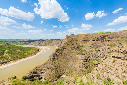 山西吕梁石楼县天下黄河第一湾
