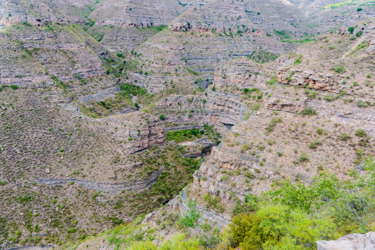 山西吕梁石楼县天下黄河第一湾