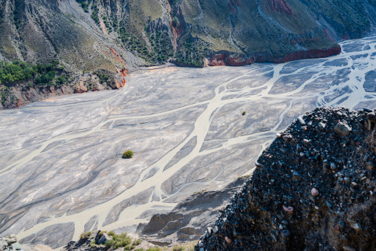 中国新疆塔城安集海大峡谷壮阔景观