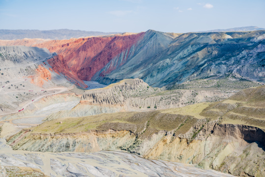 中国新疆塔城安集海大峡谷壮阔景观