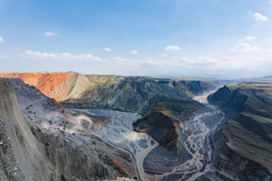中国新疆塔城安集海大峡谷壮阔景观