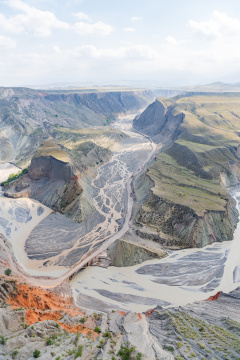 中国新疆塔城安集海大峡谷壮阔景观