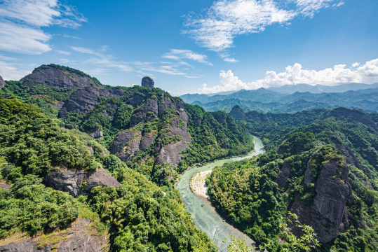 广西桂林资源天门山资江河流风光