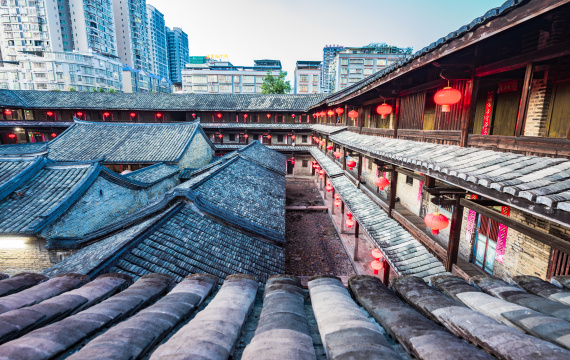 广东梅州客家土楼泰安楼