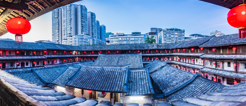 广东梅州客家土楼泰安楼