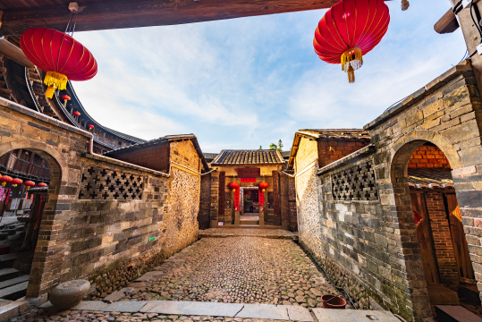 福建土楼王承启楼外墙