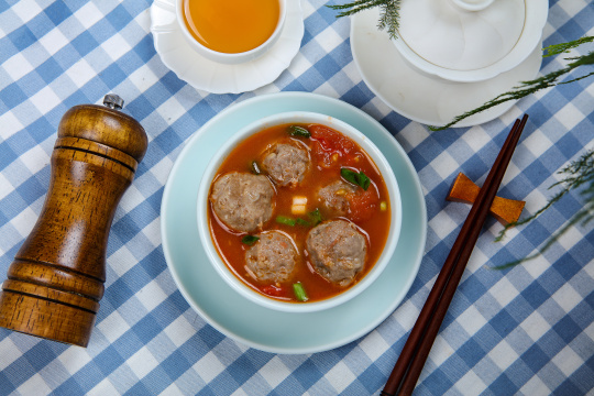 番茄牛丸汤