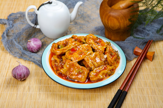 红烧豆腐夹肉