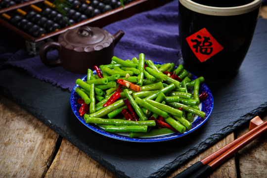 炒长豇豆