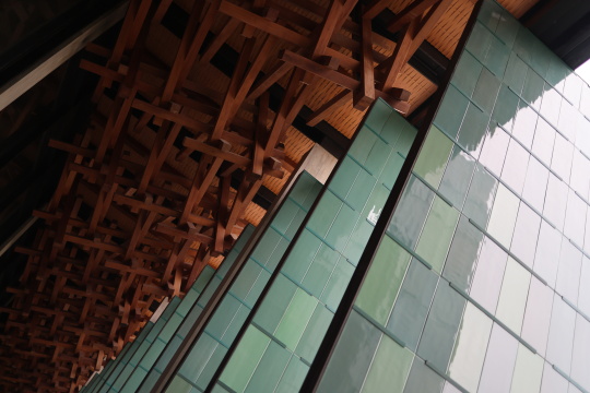 中国浙江杭州国家版本馆文润阁青瓷屏扇