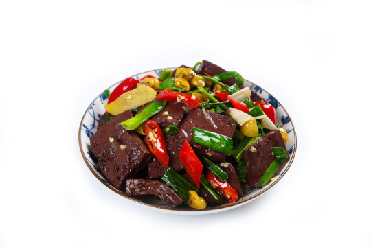 泡椒炒猪血