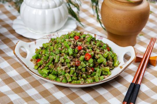 芽菜肉沫炒豆角