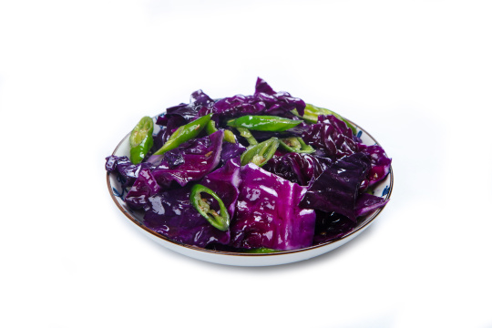 炒紫甘蓝