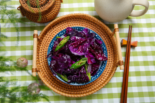 炒紫甘蓝