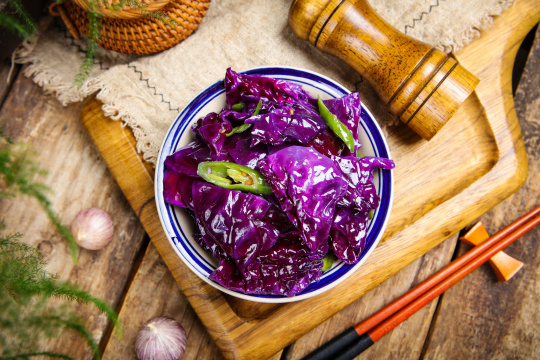 炒紫甘蓝