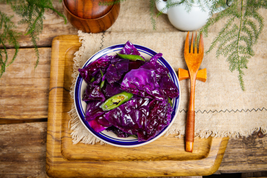 炒紫甘蓝