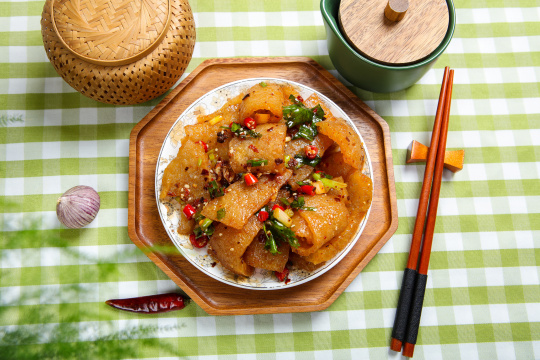 凉拌猪皮肚响皮