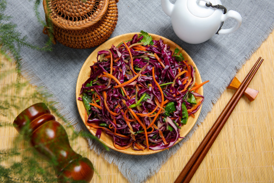 凉拌紫甘蓝