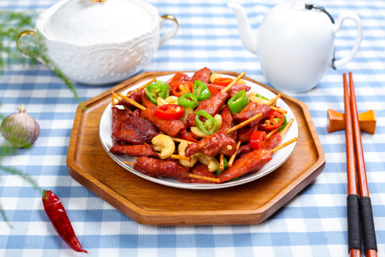 油炸腰果牙签肉