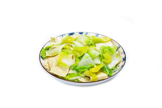 白菜炒豆腐皮