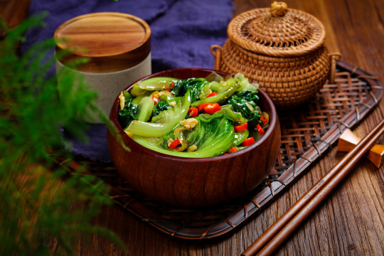 白灼生菜