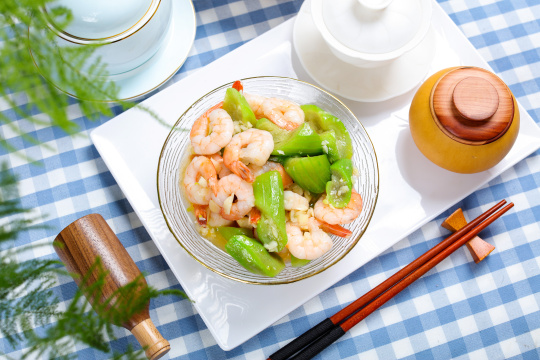 丝瓜烩虾仁