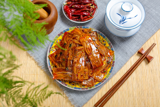 凉拌猪耳冻千层耳