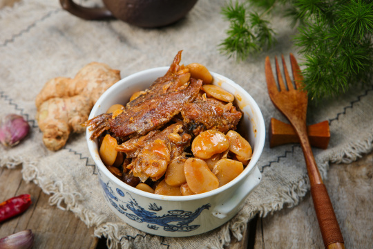 白芸豆烧黄花鱼