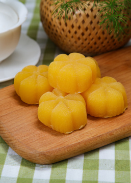 芒果冰皮月饼