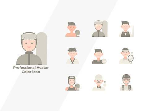 阿凡达_人 职业 矢量图标 