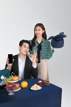 秋夕购物_好的手势照片图像 