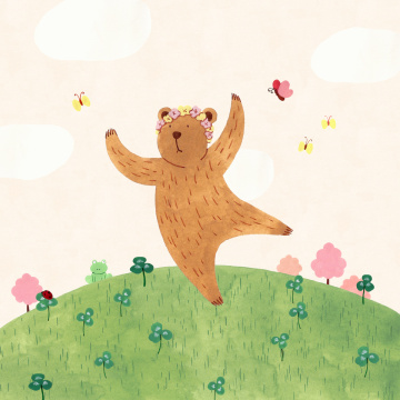 复古春季风景 005 