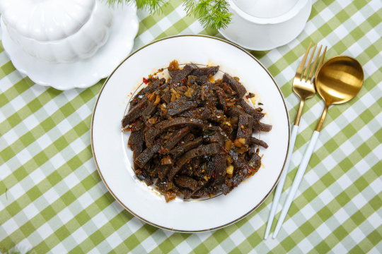 酸菜炒魔芋豆腐