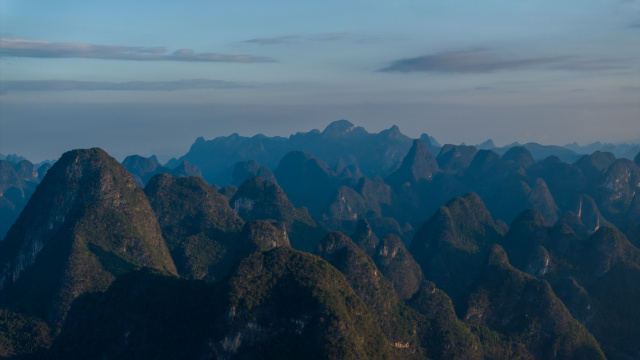 广西桂林山水水墨画 桂林山水甲天下