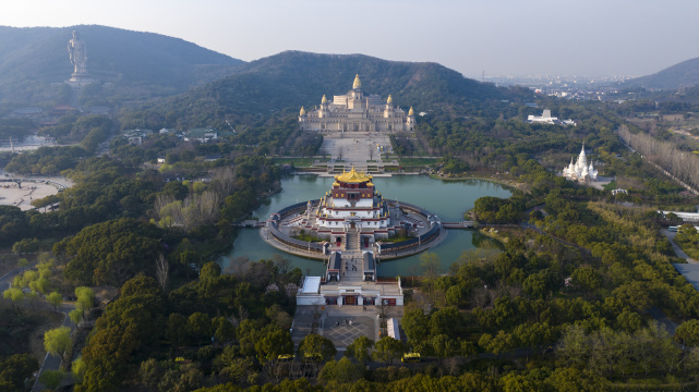 无锡灵山胜境灵山大佛航拍