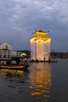 江西上饶婺源婺女洲夜景