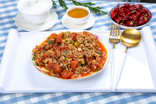 西红柿炒肉沫
