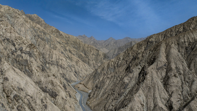 帕米尔高原塔莎古道昆仑山脉峡谷戈壁滩