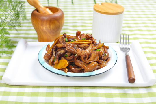 生姜干煸猪肚15