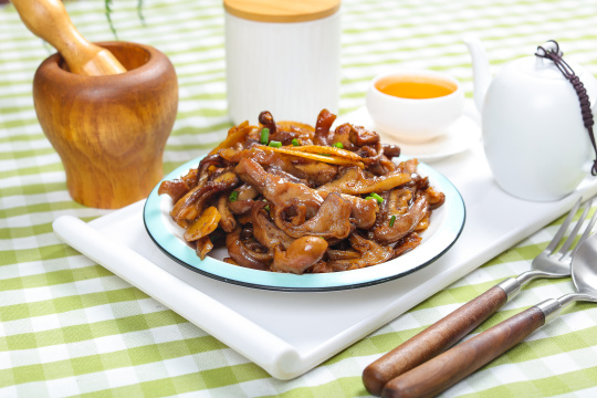 生姜干煸猪肚16