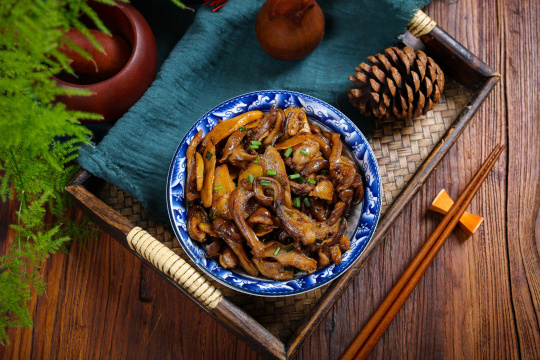 生姜干煸猪肚28