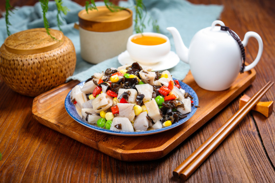 豌豆玉米炒藕丁