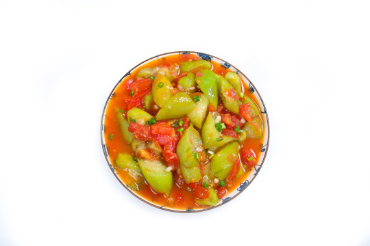西红柿炒丝瓜